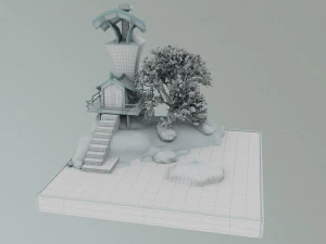 Island Miniature 3D Model