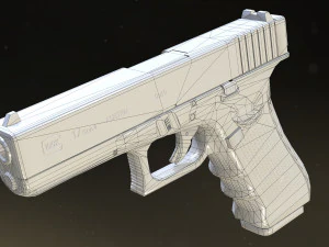 Glock 17 Gen 4 3D Model