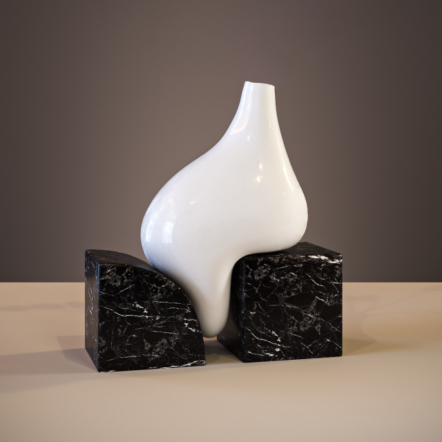 Sitting vase Model 3D .c4d .max .obj .3ds .fbx .stl .blend 