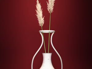 Contour vase from Contour vases collection 3D-Modell