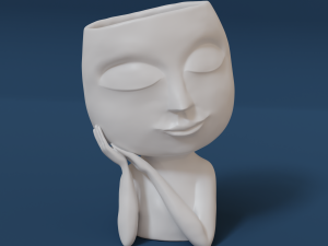 Vase in the form of a head Modelo de impresión 3D