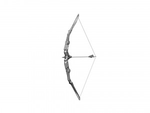 Bow and arrow modern 3D Model