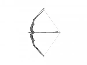 Bow and arrow modern 3D Model
