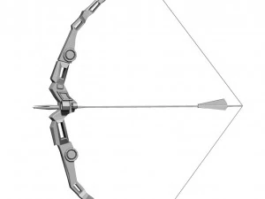 Bow and arrow modern 3D Model
