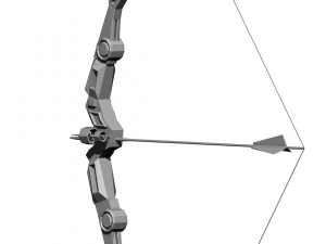 Bow and arrow modern 3D Model