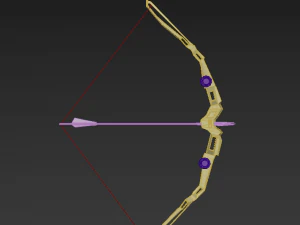 Bow and arrow modern 3D Model