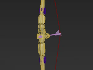 Bow and arrow modern 3D Model