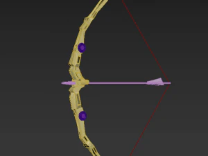 Bow and arrow modern 3D Model