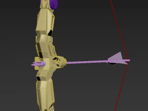 Bow and arrow modern 3D Model