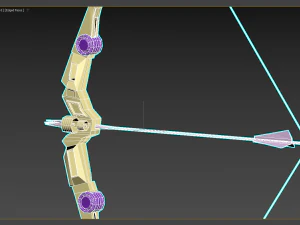 Bow and arrow modern 3D Model