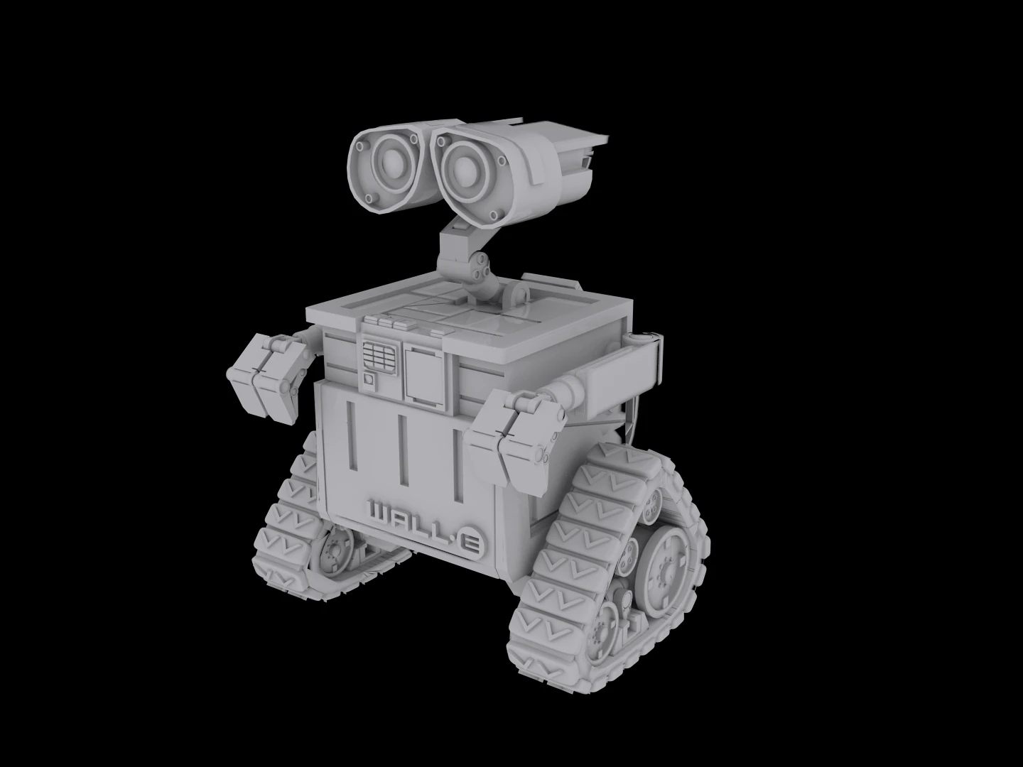 Wall-E 3D Model .c4d .max .obj .3ds .fbx .stl .blend 