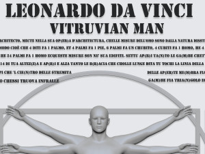 Leonardo da vinci vitruvian man 3D-Modell