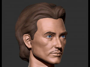 Realistic male head 3D Model