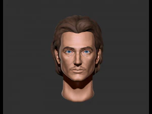 Realistic male head 3D Model