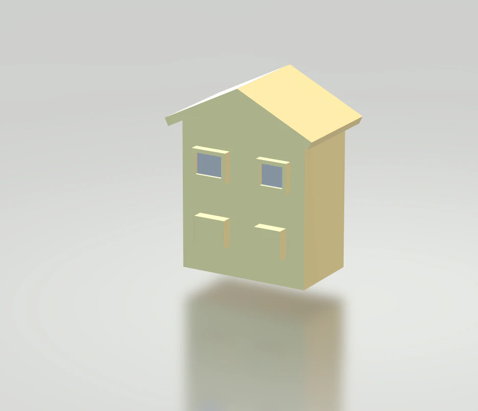 Dreamcore house 3D Model .c4d .max .obj .3ds .fbx .stl .blend 