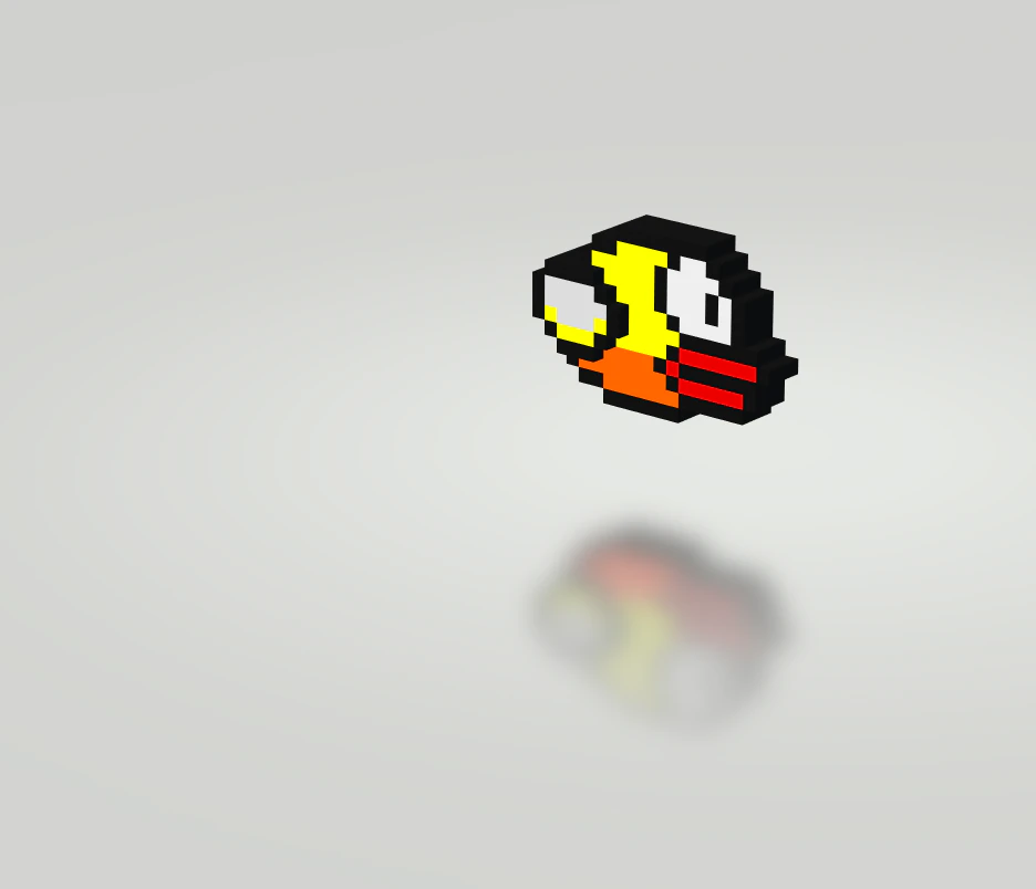 Flappy bird 3d 3D Model .c4d .max .obj .3ds .fbx .stl .blend 