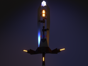 Sci fi sword 3D 模型