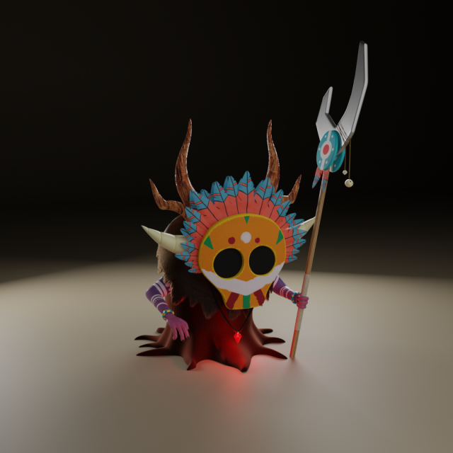 Shaman 3Dモデル .c4d .max .obj .3ds .fbx .stl .blend 