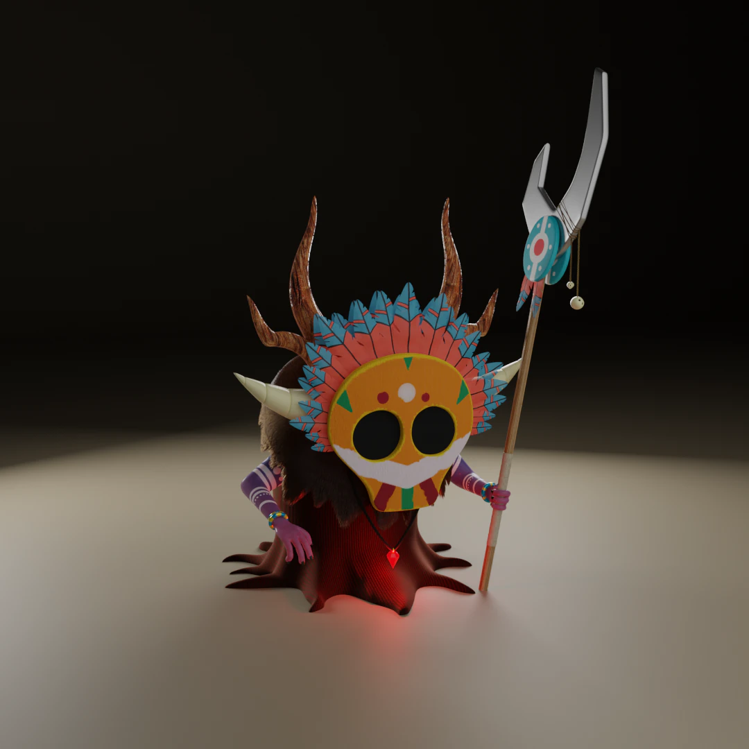 Shaman 3D Model .c4d .max .obj .3ds .fbx .stl .blend 