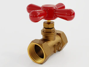 Valogin 1-4 поворотний мідний важільний клапан 3D Модель