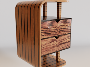 Drawer Type Small Storage Cabinet 3D Модель