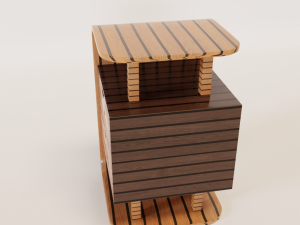 Drawer Type Small Storage Cabinet 3D Модель