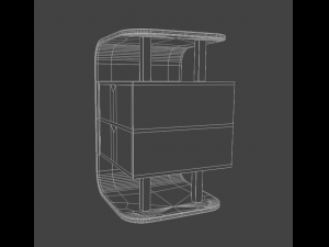Drawer Type Small Storage Cabinet 3D Модель