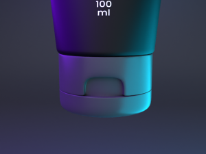 Face wash cosmetic packaging tube 3Dモデル
