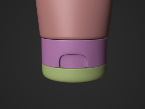 Face wash cosmetic packaging tube 3Dモデル
