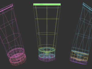 Face wash cosmetic packaging tube 3Dモデル