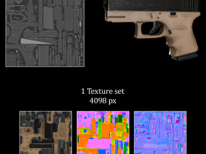 Glock-17 Modello 3D