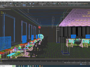 Modern Office interior design 3D Model