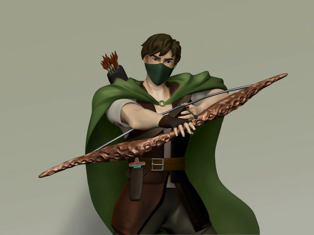 Archer 3D 模型 .c4d .max .obj .3ds .fbx .stl .blend