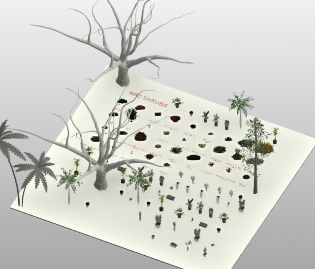 MEGA PACK DE VEGETACION 3D 3D 모델 .c4d .max .obj .3ds .fbx .stl .blend 