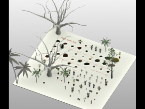 MEGA PACK DE VEGETACION 3D 3D Model