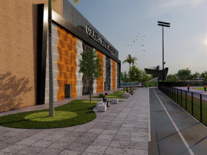 COLISEO DE DEPORTES CON SUCURSALES Modelo 3D