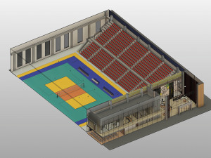 SPORTS COLOSSEUM WITH BRANCHES 3D 模型