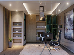BEAUTIFUL MODERN HOUSE DESIGN four rooms Modello 3D
