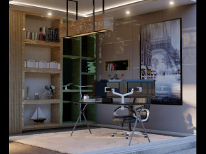 BEAUTIFUL MODERN HOUSE DESIGN four rooms Modello 3D