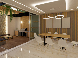 BEAUTIFUL MODERN HOUSE DESIGN four rooms Modello 3D