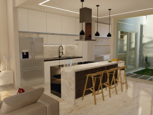 BEAUTIFUL MODERN HOUSE DESIGN four rooms Modello 3D