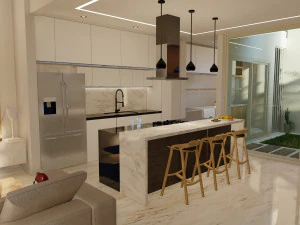 BEAUTIFUL MODERN HOUSE DESIGN four rooms 3D Model