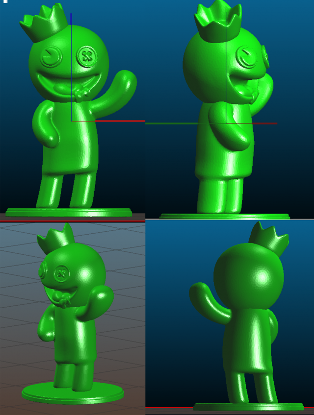 Rainbow friends blue flexy 3D Print Model in Child 3DExport