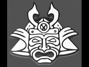 3D printable japanese oni masks pendant Modelo de Impressão 3D