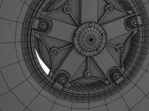 Alte LKW-Räder 3D Modell