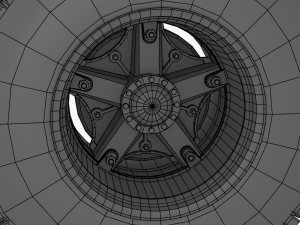 Alte LKW-Räder 3D Modell