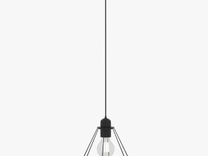 Luz colgante en forma de diamante Modelo 3D