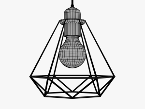 Diamond Shape Hanging Light Modello 3D