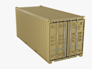 3D Container 20ft Set models 3D 模型