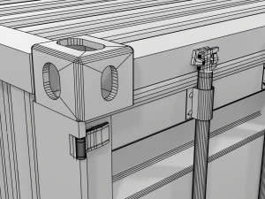 3D Container 20ft Set models 3D Model